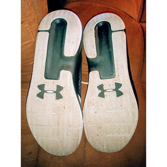 Under Armour Mens Black & White Athletic Sneakers size 12.5... - Picture 2 of 5